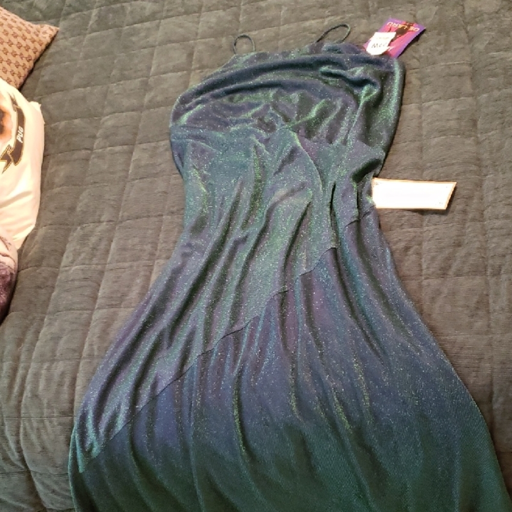 Sparkling Teal Maxi Dress